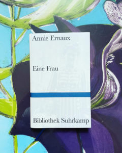 Annie Ernaux »Eine Frau« Cover